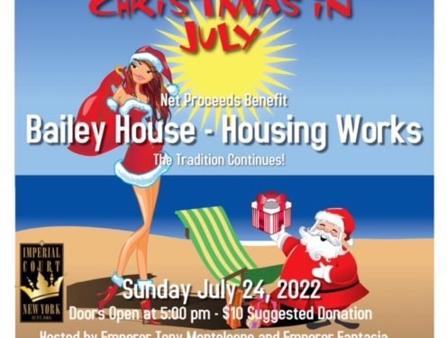 Wendy Stuart To Perform At The Imperial Court of New York’s Christmas In July Sunday July 24th, 2022 At Industry Bar In New York City